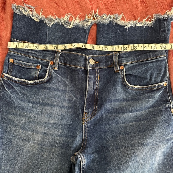 Zara straight leg cropped denim 42 - Picture 3 of 5
